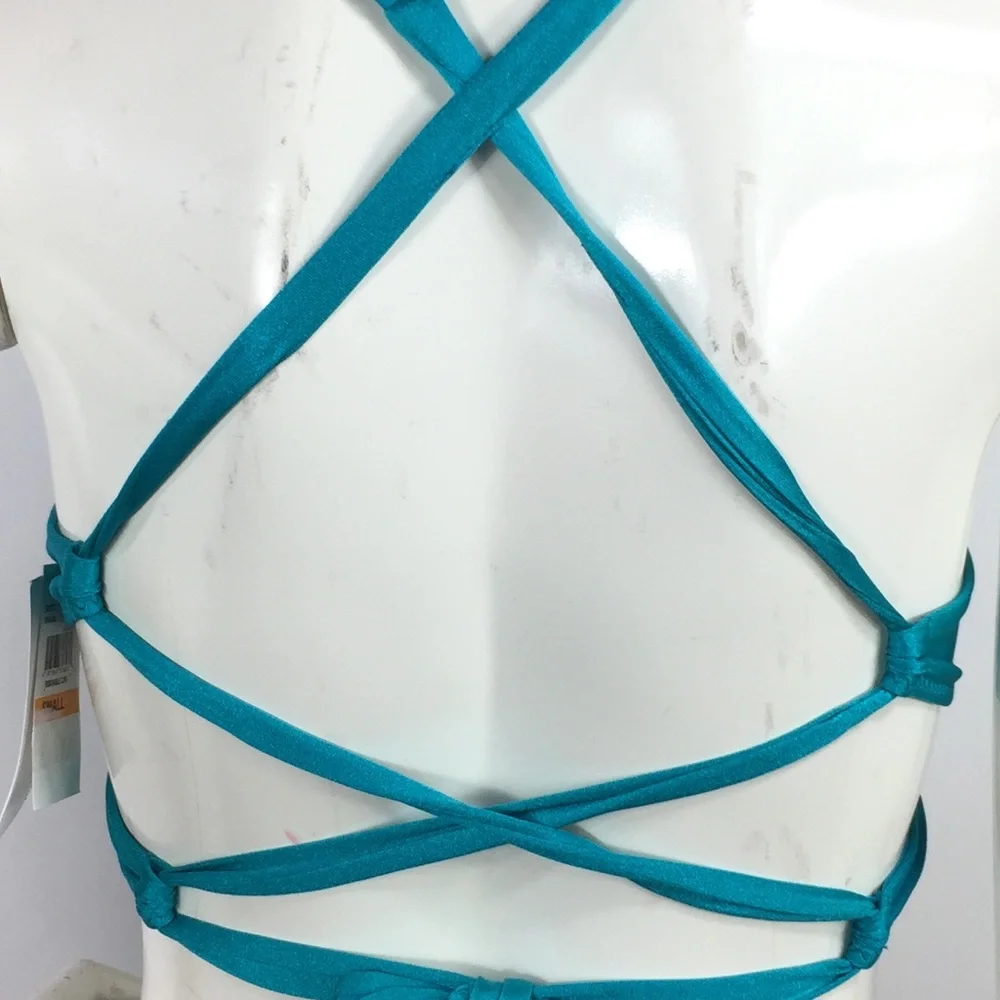 Becca Strappy Lace Up Back Bikini Top - Picture 14 of 15